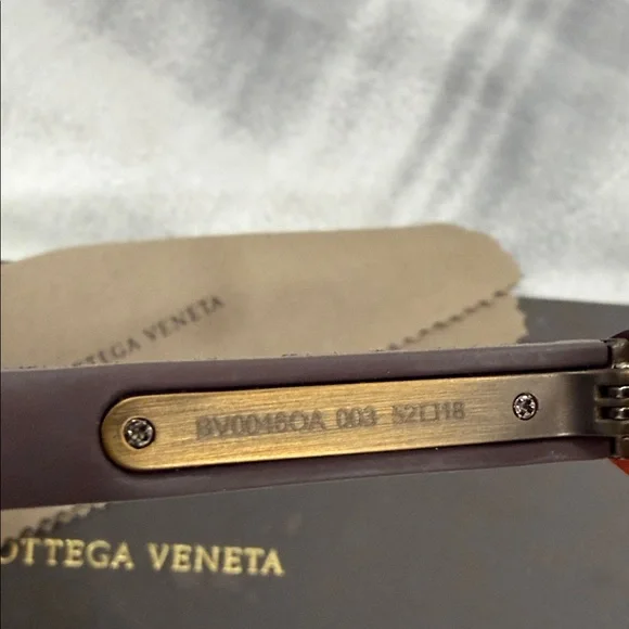 Bottega Veneta Brown Tortoise Shell Eyewear - Picture 6 of 8